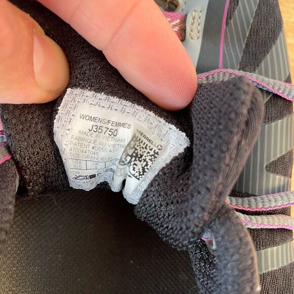 MERRELL Siren Edge Black Purple Trail Hiking Sneakers Women's 10.5 Shoes J35750 - Picture 5 of 10